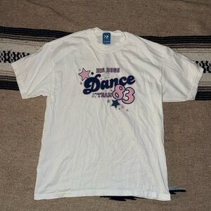 Vintage 90s / 2000s Y2K Big Dogs dance / dog white t shirt - youth XL /women’s s